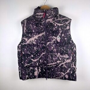 Nike ACG Therma Fit ADV Vest Purple Camo Print‎ Puffer Sleeveless Women's M NWT
